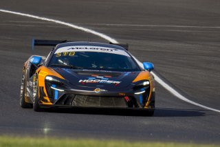 #53 McLaren Artura Trophy Evo of Neil Langberg and Kevin Madsen, RP Motorsports by Forte Racing, McLaren Trophy America, Am, SRO America, Indianapolis Motor Speedway, Sonoma, CA, March 2025.
 | Brian Cleary/SRO