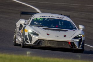 #812 McLaren Artura Trophy Evo of Keegan Massey and Michael Steeves, RAFA Racing Club, McLaren Trophy America, Pro, SRO America, Indianapolis Motor Speedway, Sonoma, CA, March 2025.
 | Brian Cleary/SRO
