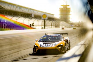#919 McLaren Artura Trophy Evo of Cooper Broll and Tommy Pintos, Skip Barber Racing, McLaren Trophy America, Pro, SRO America, Indianapolis Motor Speedway, Sonoma, CA, March 2025.
 | Brian Cleary/SRO