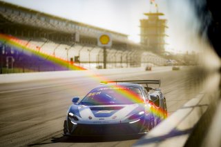 #10 McLaren Artura Trophy Evo of John Dempsey and Andrew Davis, RWE Motorsport, McLaren Trophy America, Pro-Am, SRO America, Indianapolis Motor Speedway, Sonoma, CA, March 2025.
 | Brian Cleary/SRO