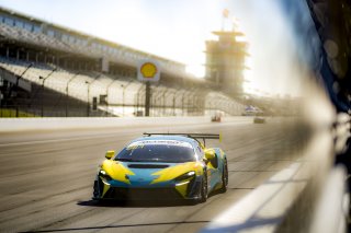#49 McLaren Artura Trophy Evo of Stephen Sorbaro, OMS, McLaren Trophy America, Am, SRO America, Indianapolis Motor Speedway, Sonoma, CA, March 2025.
 | Brian Cleary/SRO