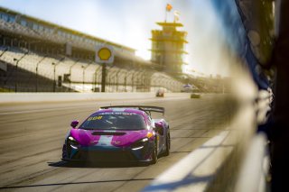 #18 McLaren Artura Trophy Evo of Brandon Kreutz and Canaan O'Connell, Flying Lizards Motorsports, McLaren Trophy America, SRO America, Indianapolis Motor Speedway, Sonoma, CA, March 2025.
 | Brian Cleary/SRO