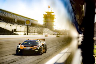 #52 McLaren Artura Trophy Evo of Jason Guzman and Chris Leichtweis, AeroB Motorsports powered by Skip Barber Racing, McLaren Trophy America, SRO America, Indianapolis Motor Speedway, Sonoma, CA, March 2025.
 | Brian Cleary/SRO