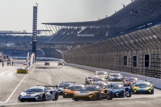 #14 McLaren Artura Trophy Evo of James Sofronas, GMG Racing, McLaren Trophy America, Am, SRO America, Indianapolis Motor Speedway, Sonoma, CA, March 2025.
 | Brian Cleary/SRO