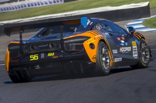 #56 McLaren Artura Trophy Evo of Robby Stockard and Bob Stockard, Hooper Street Racing, McLaren Trophy America, Am, SRO America, Indianapolis Motor Speedway, Sonoma, CA, March 2025.
 | Brian Cleary/SRO