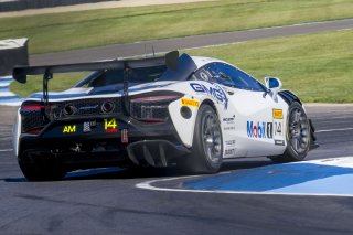 #14 McLaren Artura Trophy Evo of James Sofronas, GMG Racing, McLaren Trophy America, Am, SRO America, Indianapolis Motor Speedway, Sonoma, CA, March 2025.
 | Brian Cleary/SRO