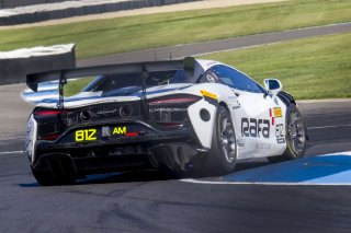 #812 McLaren Artura Trophy Evo of Keegan Massey and Michael Steeves, RAFA Racing Club, McLaren Trophy America, Pro, SRO America, Indianapolis Motor Speedway, Sonoma, CA, March 2025.
 | Brian Cleary/SRO