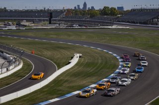 #919 McLaren Artura Trophy Evo of Cooper Broll and Tommy Pintos, Skip Barber Racing, McLaren Trophy America, Pro, SRO America, Indianapolis Motor Speedway, Sonoma, CA, March 2025.
 | Brian Cleary/SRO