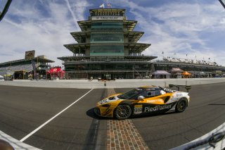 #919 McLaren Artura Trophy Evo of Cooper Broll and Tommy Pintos, Skip Barber Racing, McLaren Trophy America, Pro, SRO America, Indianapolis Motor Speedway, Sonoma, CA, March 2025.
 | Brian Cleary/SRO