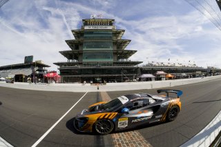 #56 McLaren Artura Trophy Evo of Robby Stockard and Bob Stockard, Hooper Street Racing, McLaren Trophy America, Am, SRO America, Indianapolis Motor Speedway, Sonoma, CA, March 2025.
 | Brian Cleary/SRO