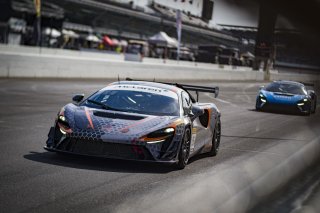 #5 McLaren Artura Trophy Evo of Deniz Teoman and Jeff Cook, Dark Horse Racing, McLaren Trophy America, SRO America, Indianapolis Motor Speedway, Sonoma, CA, March 2025.
 | Brian Cleary/SRO