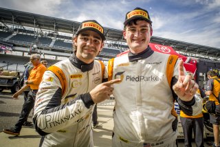 #919 McLaren Artura Trophy Evo of Cooper Broll and Tommy Pintos, Skip Barber Racing, McLaren Trophy America, Pro, SRO America, Indianapolis Motor Speedway, Sonoma, CA, March 2025.
 | Brian Cleary/SRO