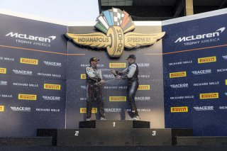 #812 McLaren Artura Trophy Evo of Michael Steeves and Keegan Massey, RAFA Racing Team, McLaren Trophy, Am, SRO America, Indianapolis 8 Hour, Indianapolis Motor Speedway, Speedway, IN, Oct 7 - 11, 2026
 | Andrew Miterko Photography LLC &copy;2026