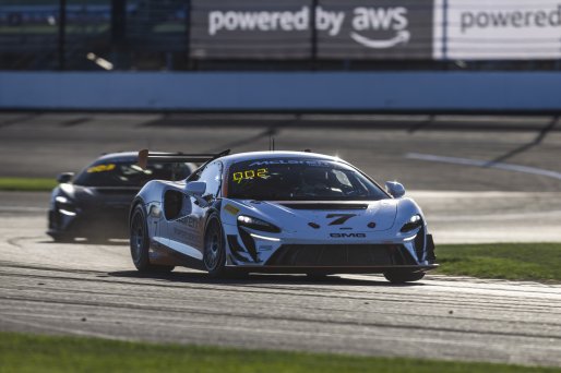 #7 McLaren Artura Trophy Evo of Randy Highland and Michael O'Brien, GMG Racing, McLaren Trophy, Pro-Am, SRO America, Indianapolis 8 Hour, Indianapolis Motor Speedway, Speedway, IN, Oct 7 - 11, 2026
 | Fabian Lagunas | www.lagunasphotography.com | 2026
