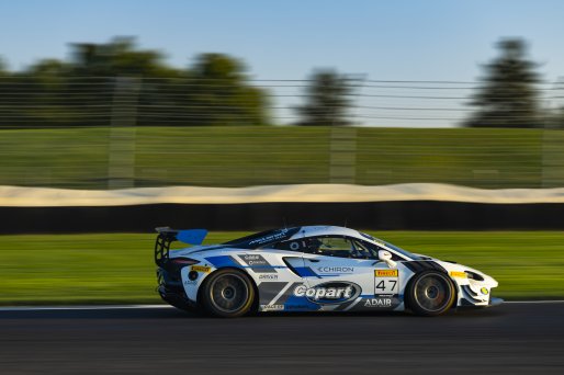 #47 McLaren Artura Trophy Evo of Alex Pollard and Spencer Schmidt, RWE Motorsport, McLaren Trophy, Pro-Am, SRO America, Indianapolis 8 Hour, Indianapolis Motor Speedway, Speedway, IN, Oct 7 - 11, 2026
 | Fabian Lagunas | www.lagunasphotography.com | 2026