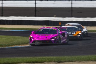 #43 McLaren Artura Trophy Evo of Alexandra Hainer and Jesse Lazare, Motorsport In Action, McLaren Trophy, Pro-Am, SRO America, Indianapolis 8 Hour, Indianapolis Motor Speedway, Speedway, IN, Oct 7 - 11, 2026
 | Fabian Lagunas | www.lagunasphotography.com | 2026