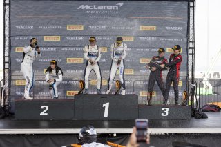 #24 McLaren Artura Trophy Evo of Tanner Harvey and Patrick Liddy, Forte Racing, McLaren Trophy, Pro, SRO America, Sonoma Raceway, Sonoma, CA, Mar 27 - 29, 2026, #8 McLaren Artura Trophy Evo of Kaia Teo and Paul Holton, #74 McLaren Artura Trophy Evo of Jam | Fabian Lagunas&copy;2026