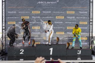 #100 McLaren Artura Trophy Evo of Cooper Broll, Forte Racing, McLaren Trophy, Am, SRO America, Sonoma Raceway, Sonoma, CA, Mar 27 - 29, 2026, #5 McLaren Artura Trophy Evo of Deniz Teoman and Jeff Cook, GMG Racing, #49 McLaren Artura Trophy Evo of Stephen  | Fabian Lagunas&copy;2026