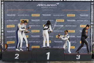 #8 McLaren Artura Trophy Evo of Kaia Teo and Paul Holton, Forte Racing, McLaren Trophy, Pro, SRO America, Sonoma Raceway, Sonoma, CA, Mar 27 - 29, 2026, #24 McLaren Artura Trophy Evo of Tanner Harvey and Patrick Liddy, #74 McLaren Artura Trophy Evo of Jam | Fabian Lagunas&copy;2026