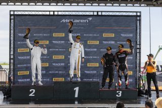 #100 McLaren Artura Trophy Evo of Cooper Broll, Forte Racing, McLaren Trophy, Am, SRO America, Sonoma Raceway, Sonoma, CA, Mar 27 - 29, 2026, #15 McLaren Artura Trophy Evo of Fabio Grecco, OMS, #5 McLaren Artura Trophy Evo of Deniz Teoman and Jeff Cook, G | Fabian Lagunas&copy;2026