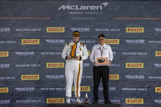 #100 McLaren Artura Trophy Evo of Cooper Broll, Forte Racing, McLaren Trophy, Am, SRO America, Sonoma Raceway, Sonoma, CA, Mar 27 - 29, 2026
 | Fabian Lagunas&copy;2026