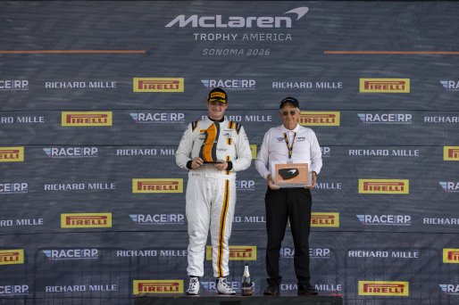 #100 McLaren Artura Trophy Evo of Cooper Broll, Forte Racing, McLaren Trophy, Am, SRO America, Sonoma Raceway, Sonoma, CA, Mar 27 - 29, 2026
 | Fabian Lagunas&copy;2026